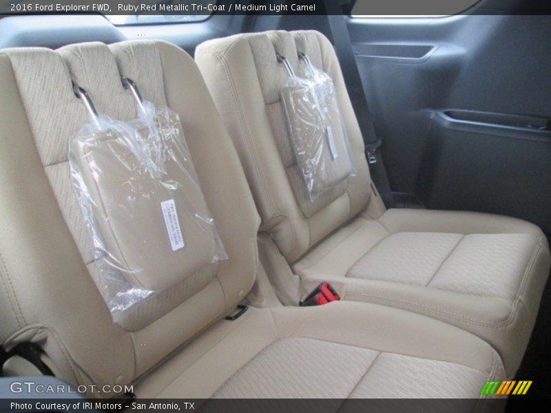 Ruby Red Metallic Tri-Coat / Medium Light Camel 2016 Ford Explorer FWD