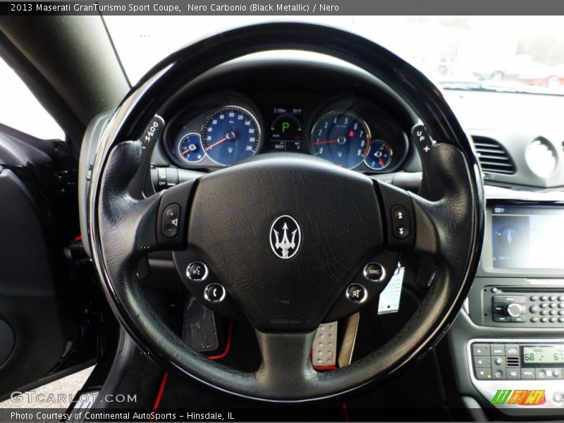 Nero Carbonio (Black Metallic) / Nero 2013 Maserati GranTurismo Sport Coupe