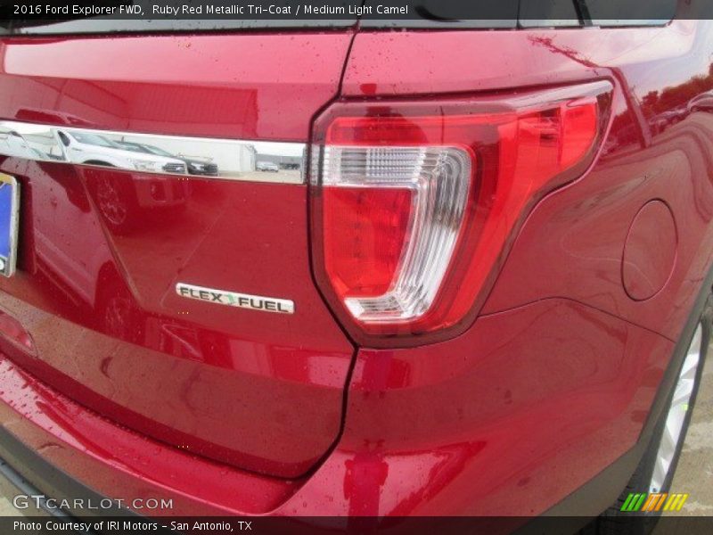 Ruby Red Metallic Tri-Coat / Medium Light Camel 2016 Ford Explorer FWD