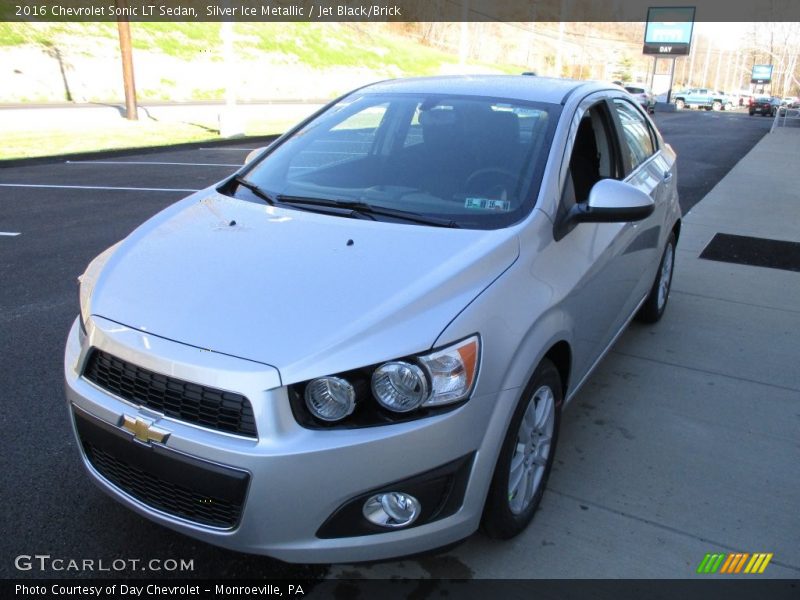Silver Ice Metallic / Jet Black/Brick 2016 Chevrolet Sonic LT Sedan