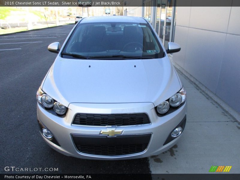 Silver Ice Metallic / Jet Black/Brick 2016 Chevrolet Sonic LT Sedan