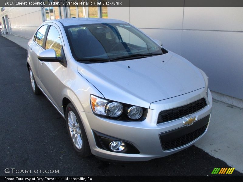 Silver Ice Metallic / Jet Black/Brick 2016 Chevrolet Sonic LT Sedan