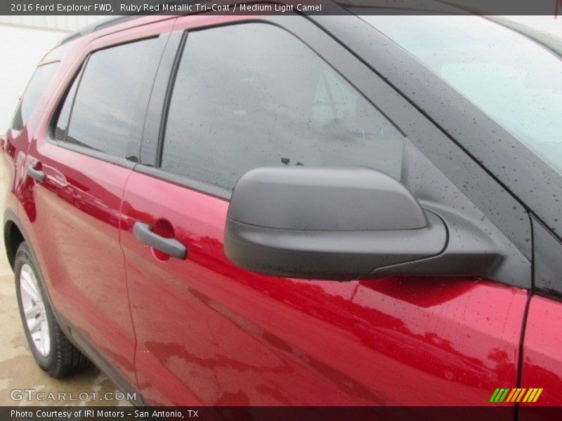 Ruby Red Metallic Tri-Coat / Medium Light Camel 2016 Ford Explorer FWD