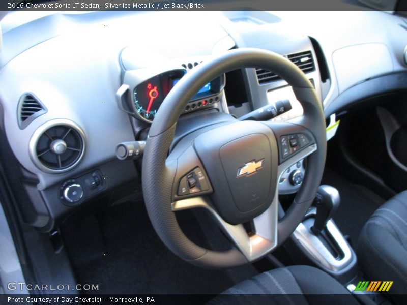 Silver Ice Metallic / Jet Black/Brick 2016 Chevrolet Sonic LT Sedan