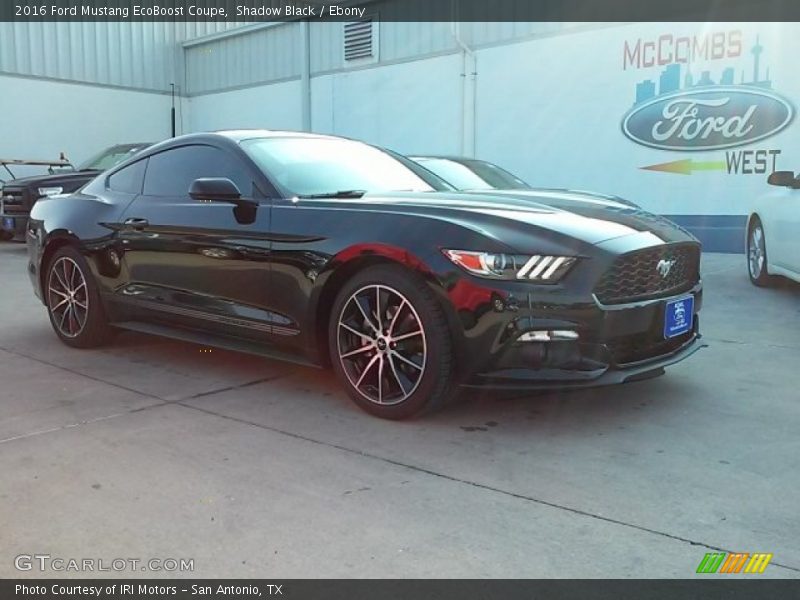 Shadow Black / Ebony 2016 Ford Mustang EcoBoost Coupe