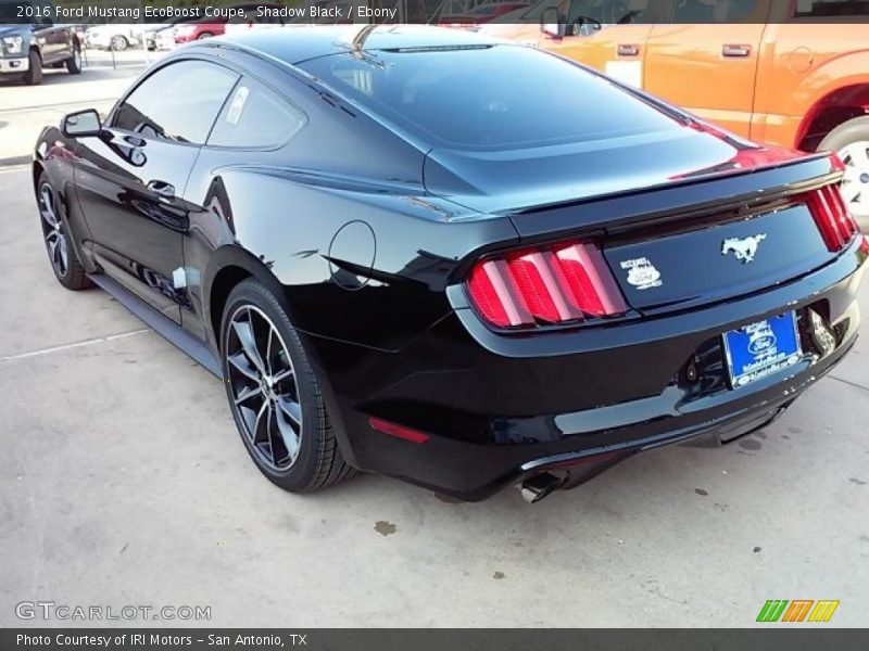 Shadow Black / Ebony 2016 Ford Mustang EcoBoost Coupe