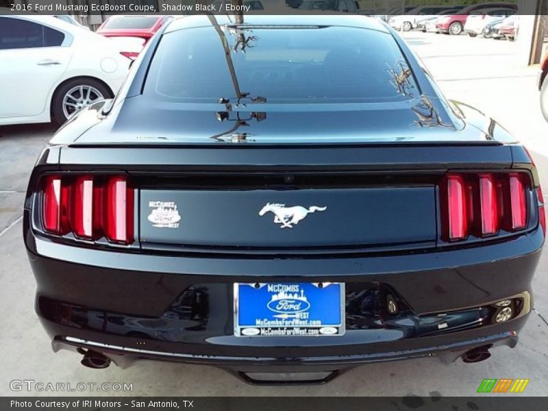 Shadow Black / Ebony 2016 Ford Mustang EcoBoost Coupe