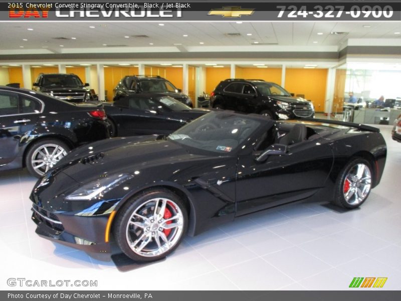 Black / Jet Black 2015 Chevrolet Corvette Stingray Convertible