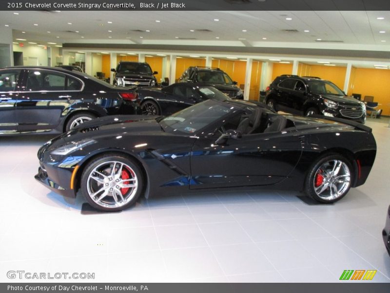 Black / Jet Black 2015 Chevrolet Corvette Stingray Convertible