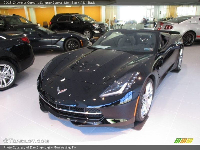 Black / Jet Black 2015 Chevrolet Corvette Stingray Convertible