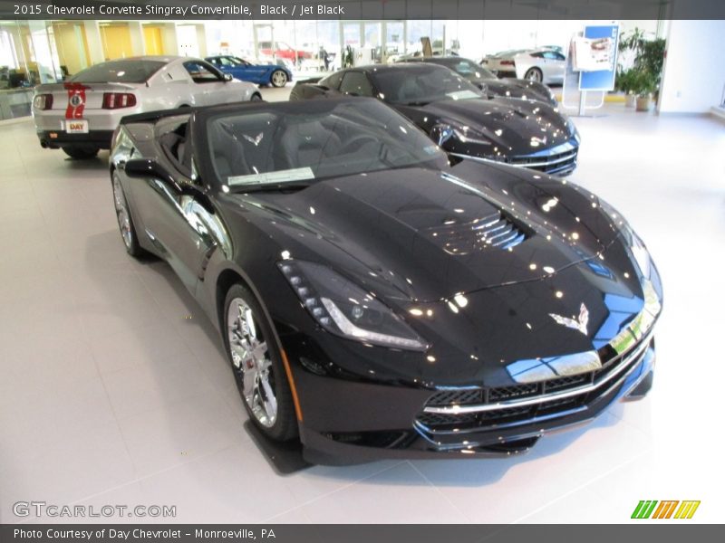 Black / Jet Black 2015 Chevrolet Corvette Stingray Convertible