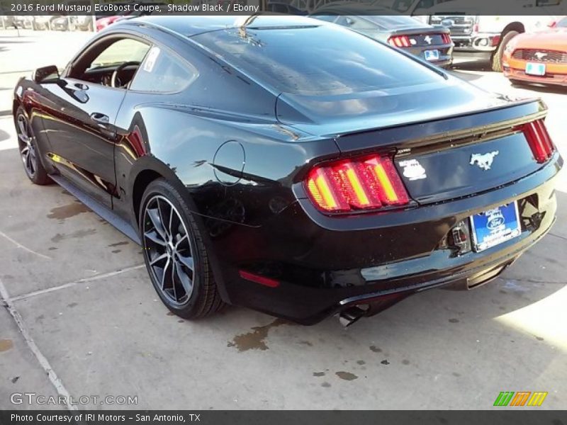 Shadow Black / Ebony 2016 Ford Mustang EcoBoost Coupe