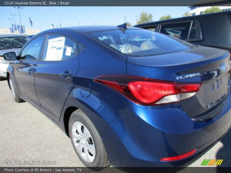 Blue / Beige 2016 Hyundai Elantra SE