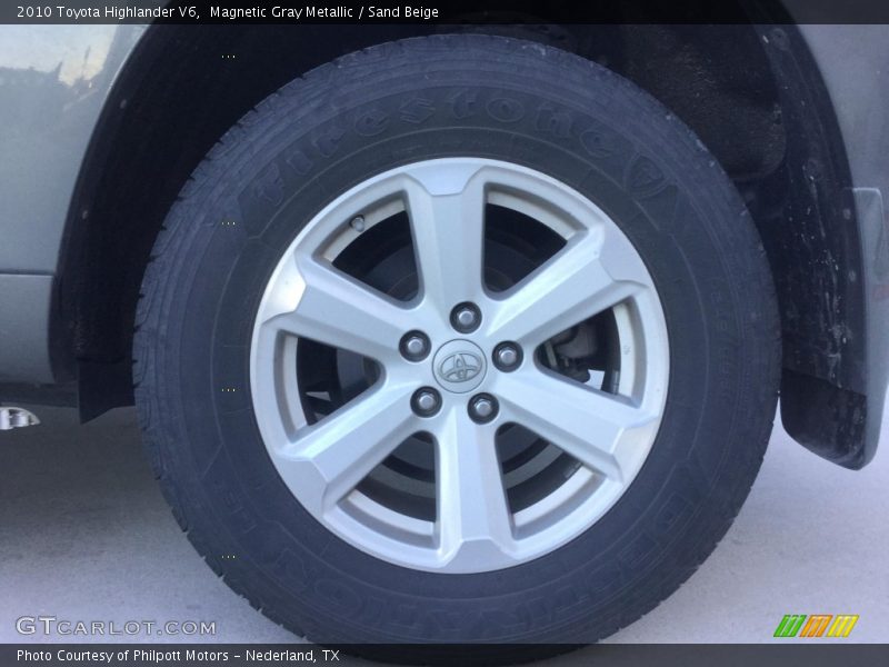 Magnetic Gray Metallic / Sand Beige 2010 Toyota Highlander V6