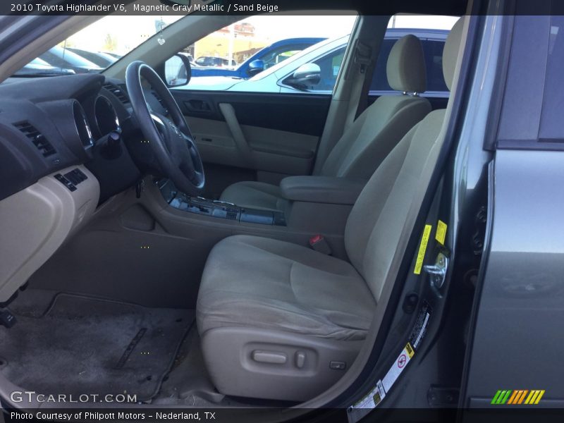Magnetic Gray Metallic / Sand Beige 2010 Toyota Highlander V6