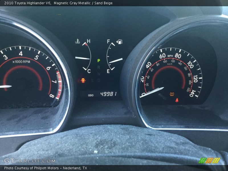 Magnetic Gray Metallic / Sand Beige 2010 Toyota Highlander V6
