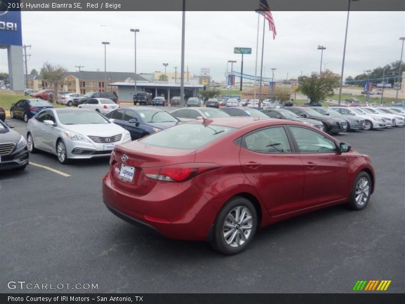 Red / Beige 2016 Hyundai Elantra SE