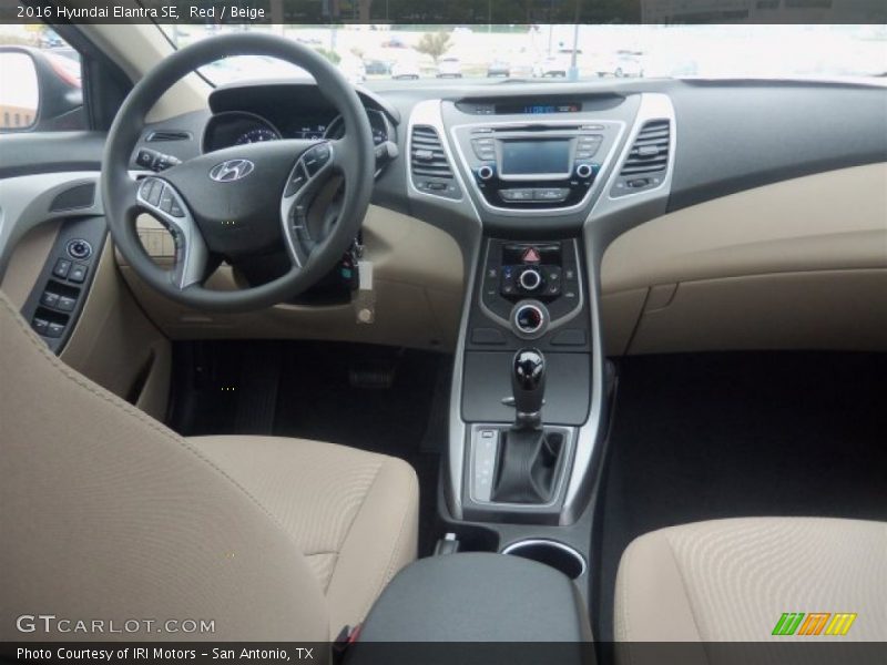 Red / Beige 2016 Hyundai Elantra SE