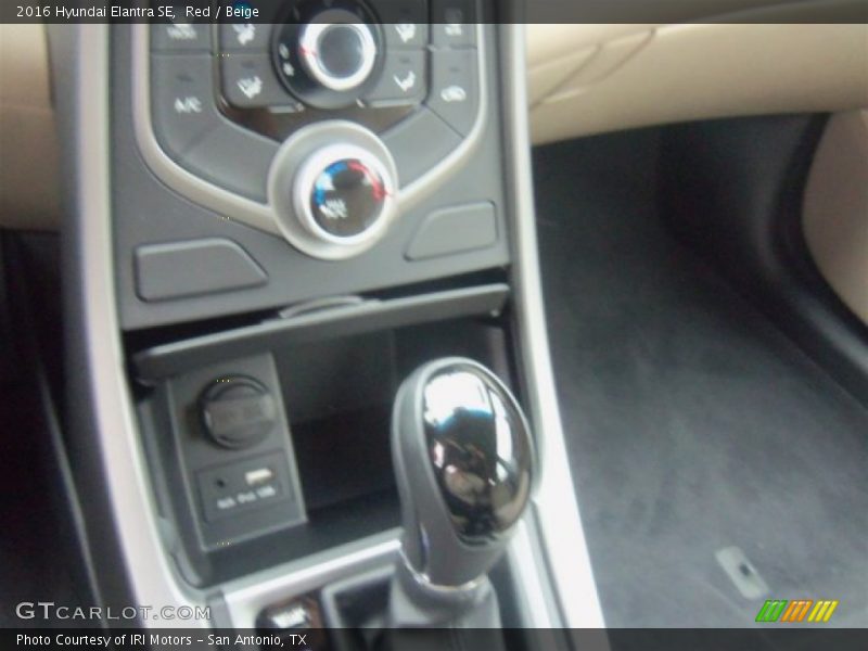 Red / Beige 2016 Hyundai Elantra SE