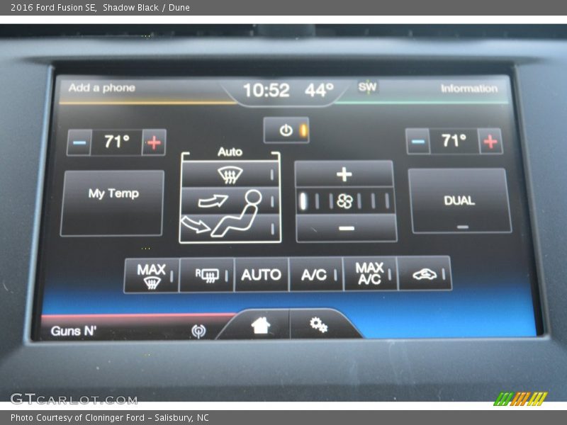 Shadow Black / Dune 2016 Ford Fusion SE