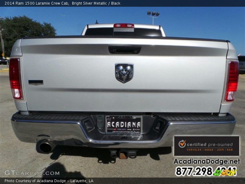 Bright Silver Metallic / Black 2014 Ram 1500 Laramie Crew Cab