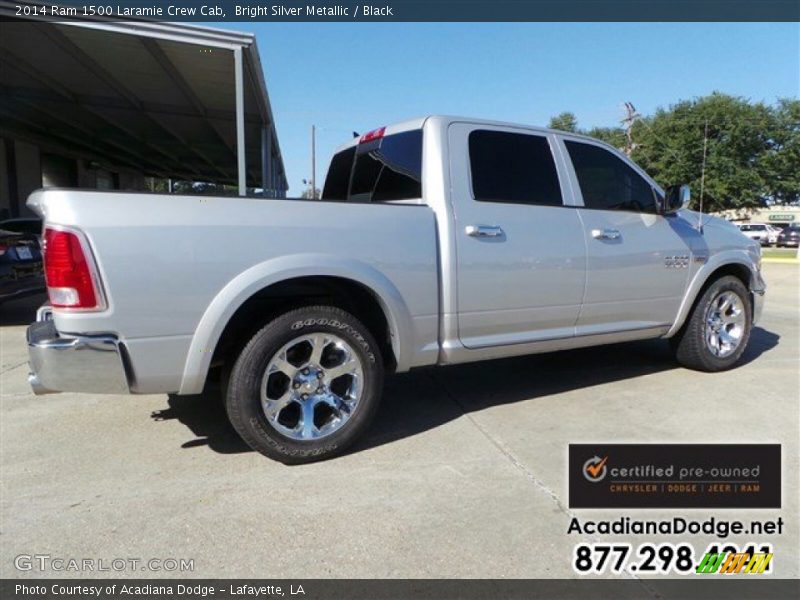 Bright Silver Metallic / Black 2014 Ram 1500 Laramie Crew Cab