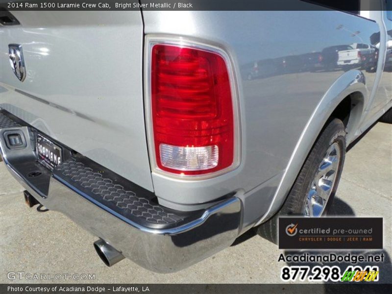 Bright Silver Metallic / Black 2014 Ram 1500 Laramie Crew Cab