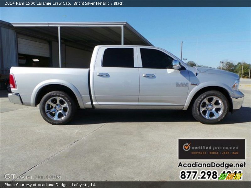 Bright Silver Metallic / Black 2014 Ram 1500 Laramie Crew Cab