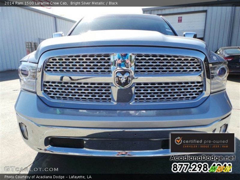 Bright Silver Metallic / Black 2014 Ram 1500 Laramie Crew Cab
