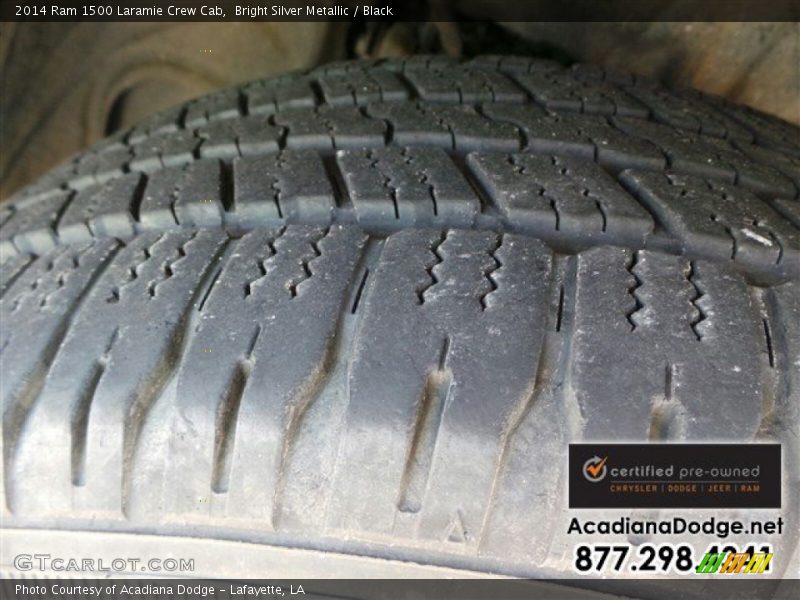 Bright Silver Metallic / Black 2014 Ram 1500 Laramie Crew Cab