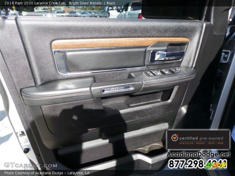 Bright Silver Metallic / Black 2014 Ram 1500 Laramie Crew Cab