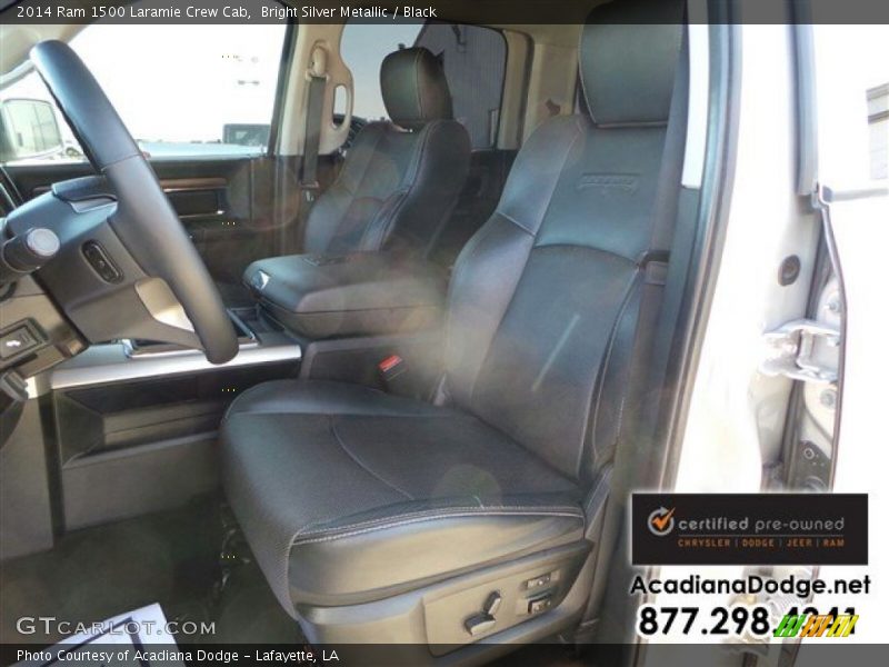 Bright Silver Metallic / Black 2014 Ram 1500 Laramie Crew Cab