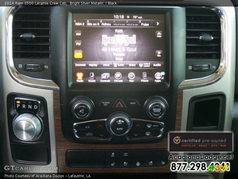 Bright Silver Metallic / Black 2014 Ram 1500 Laramie Crew Cab