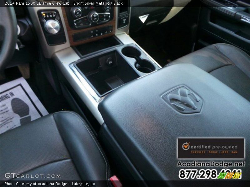 Bright Silver Metallic / Black 2014 Ram 1500 Laramie Crew Cab