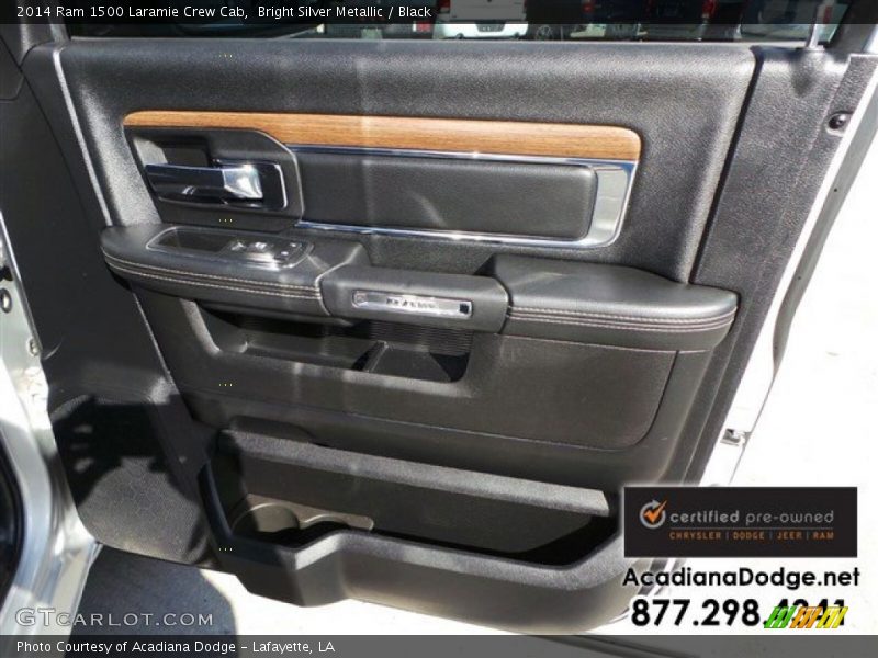 Bright Silver Metallic / Black 2014 Ram 1500 Laramie Crew Cab