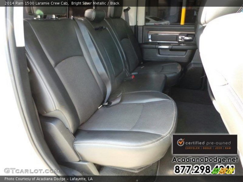 Bright Silver Metallic / Black 2014 Ram 1500 Laramie Crew Cab