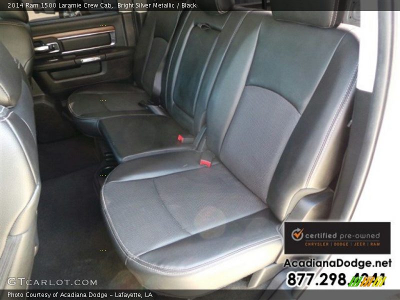 Bright Silver Metallic / Black 2014 Ram 1500 Laramie Crew Cab