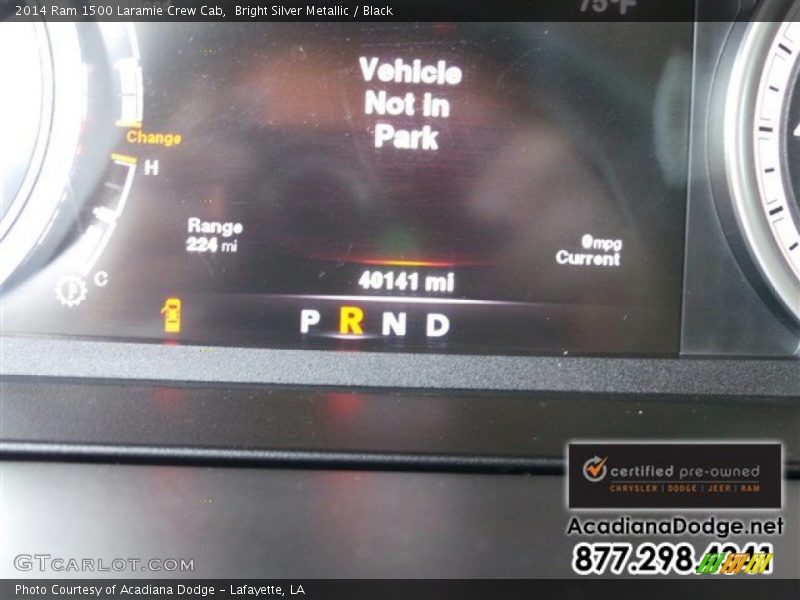 Bright Silver Metallic / Black 2014 Ram 1500 Laramie Crew Cab