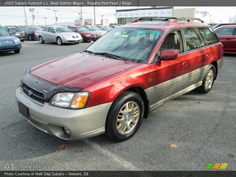 Regatta Red Pearl / Beige 2003 Subaru Outback L.L. Bean Edition Wagon
