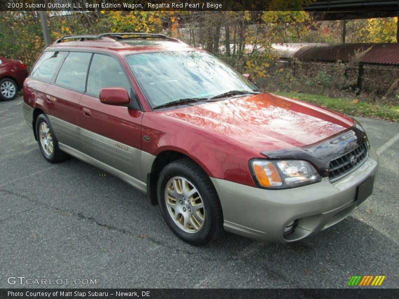Regatta Red Pearl / Beige 2003 Subaru Outback L.L. Bean Edition Wagon