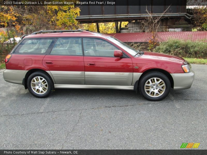 Regatta Red Pearl / Beige 2003 Subaru Outback L.L. Bean Edition Wagon