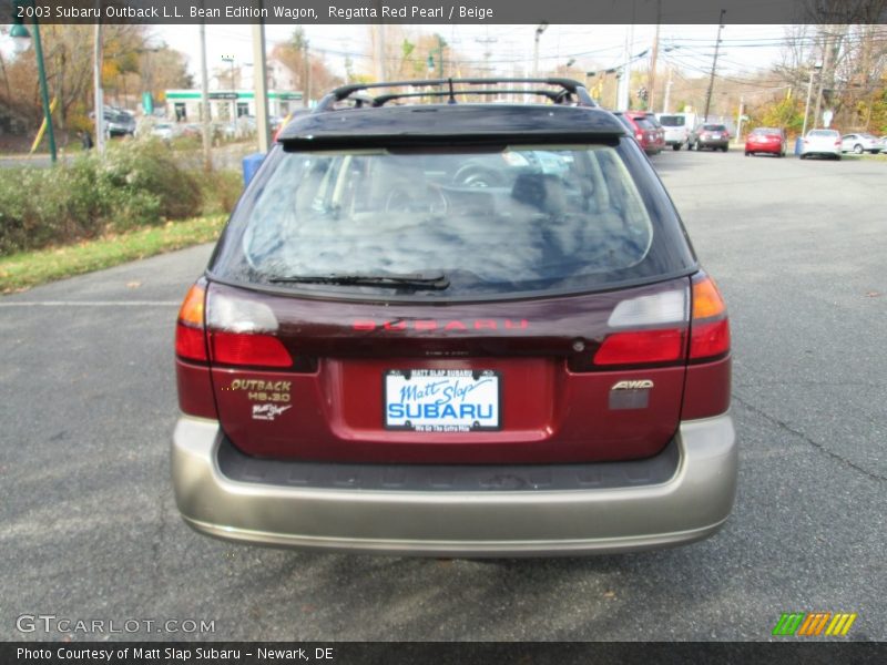 Regatta Red Pearl / Beige 2003 Subaru Outback L.L. Bean Edition Wagon
