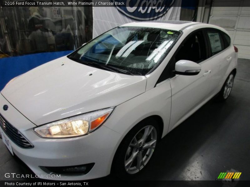 White Platinum / Charcoal Black 2016 Ford Focus Titanium Hatch