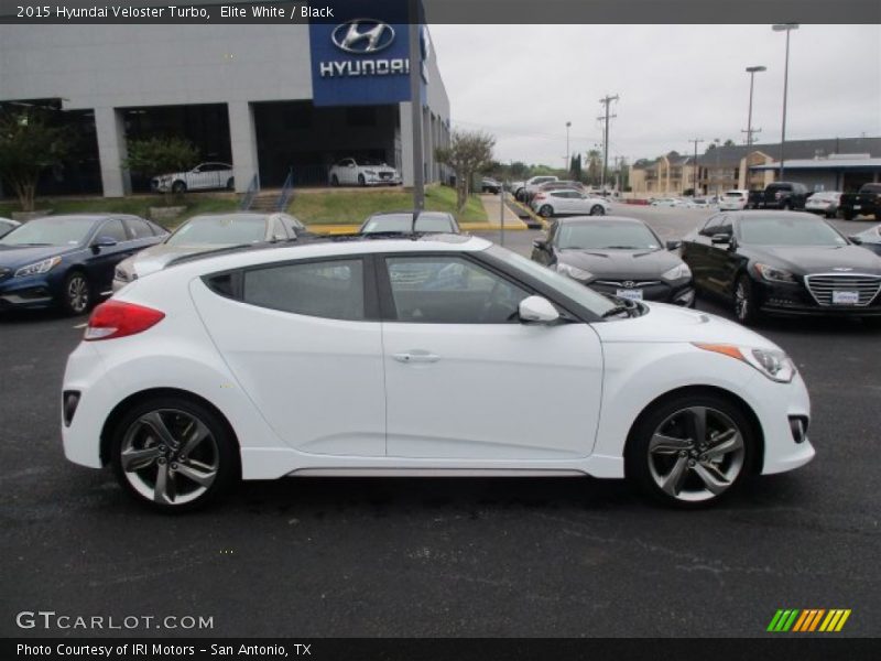 Elite White / Black 2015 Hyundai Veloster Turbo