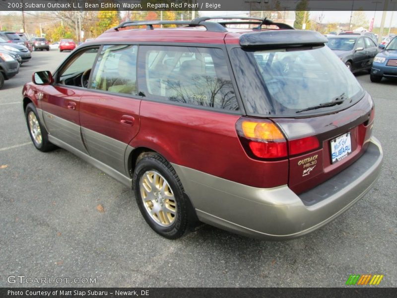 Regatta Red Pearl / Beige 2003 Subaru Outback L.L. Bean Edition Wagon