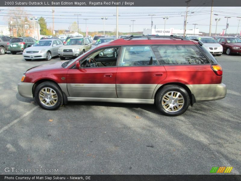 Regatta Red Pearl / Beige 2003 Subaru Outback L.L. Bean Edition Wagon