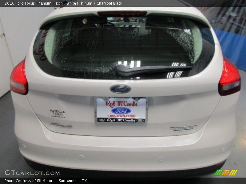 White Platinum / Charcoal Black 2016 Ford Focus Titanium Hatch