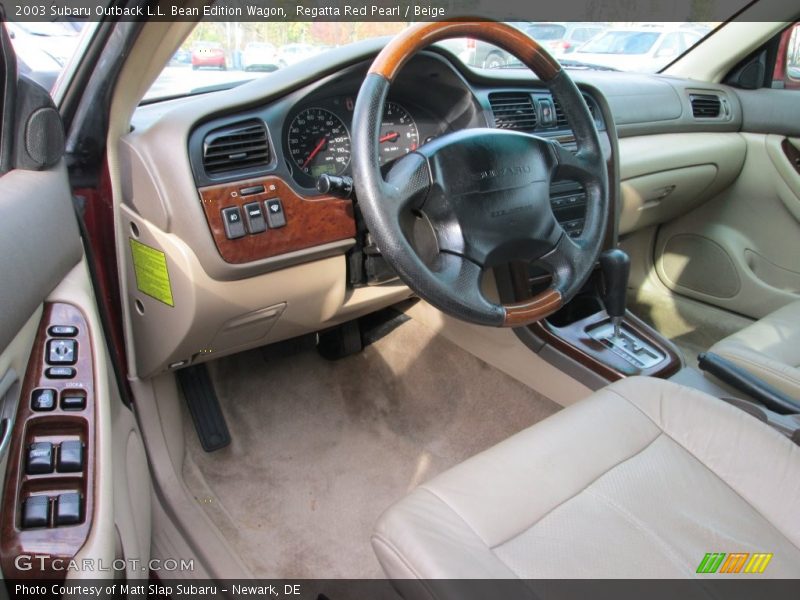 Regatta Red Pearl / Beige 2003 Subaru Outback L.L. Bean Edition Wagon