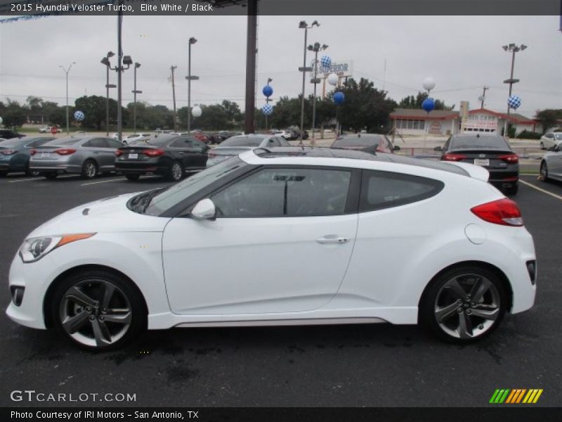 Elite White / Black 2015 Hyundai Veloster Turbo