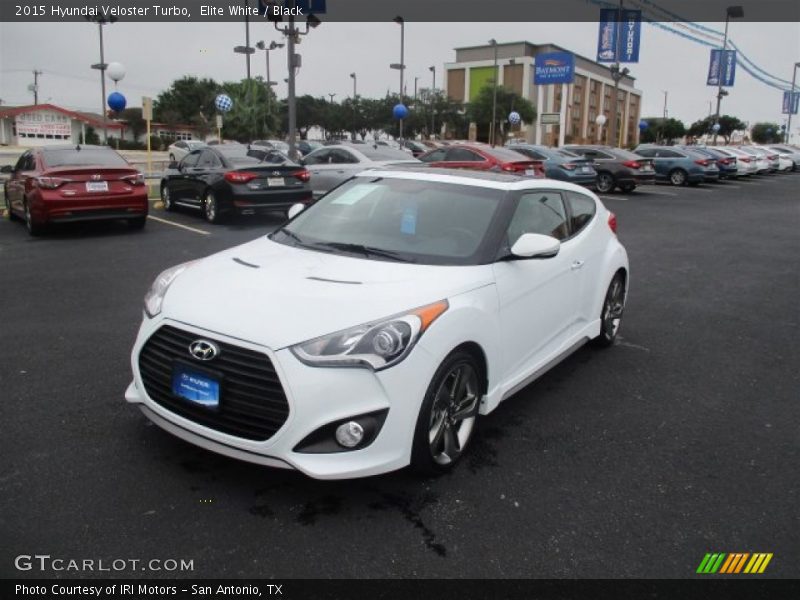 Elite White / Black 2015 Hyundai Veloster Turbo